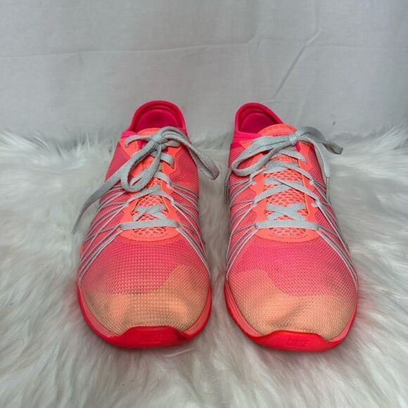 Nike Womens Dual Fusion Dual TR Hit Racer Pink/Coral Running Shoes Sz 8 - Picture 2 of 6